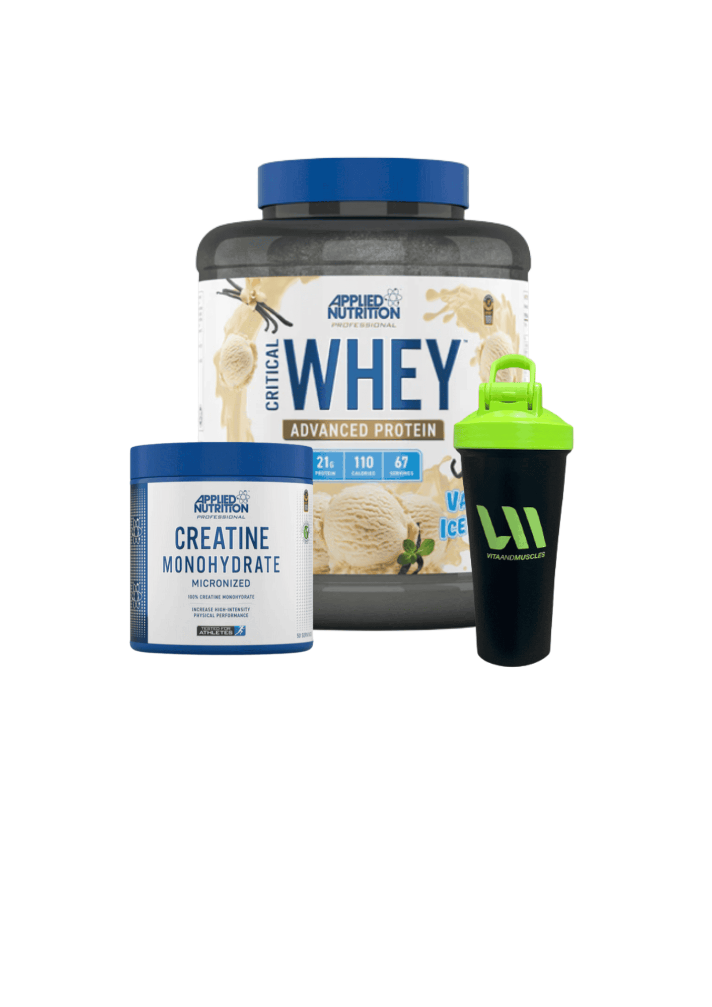 Proteina Applied 2kg + Creatina 250 grs + Shaker