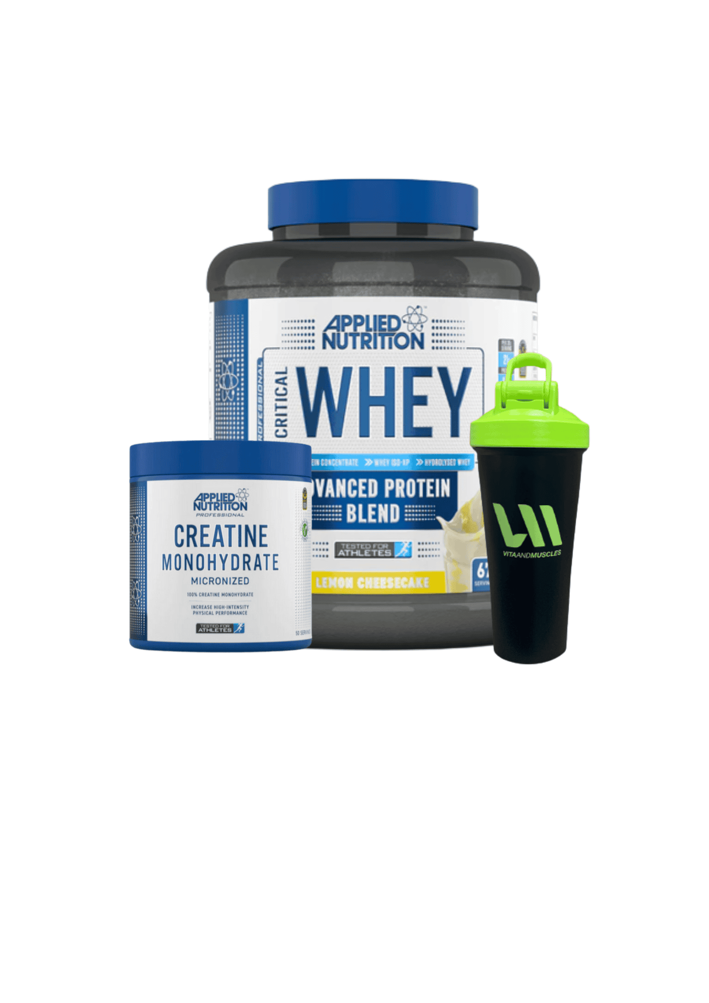 Proteina Applied 2kg + Creatina 250 grs + Shaker