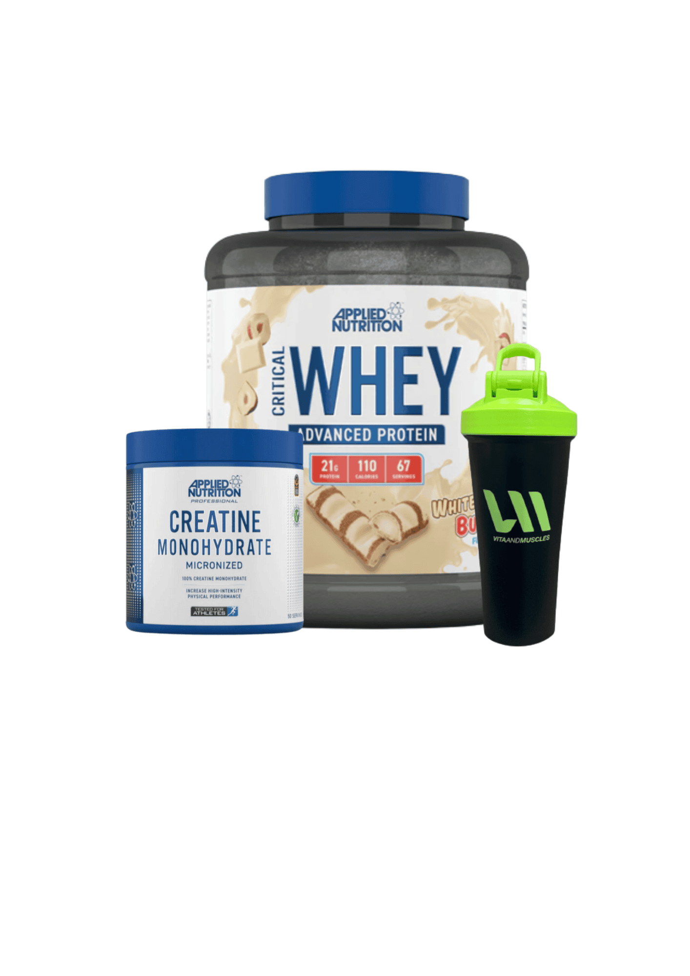 Proteina Applied 2kg + Creatina 250 grs + Shaker