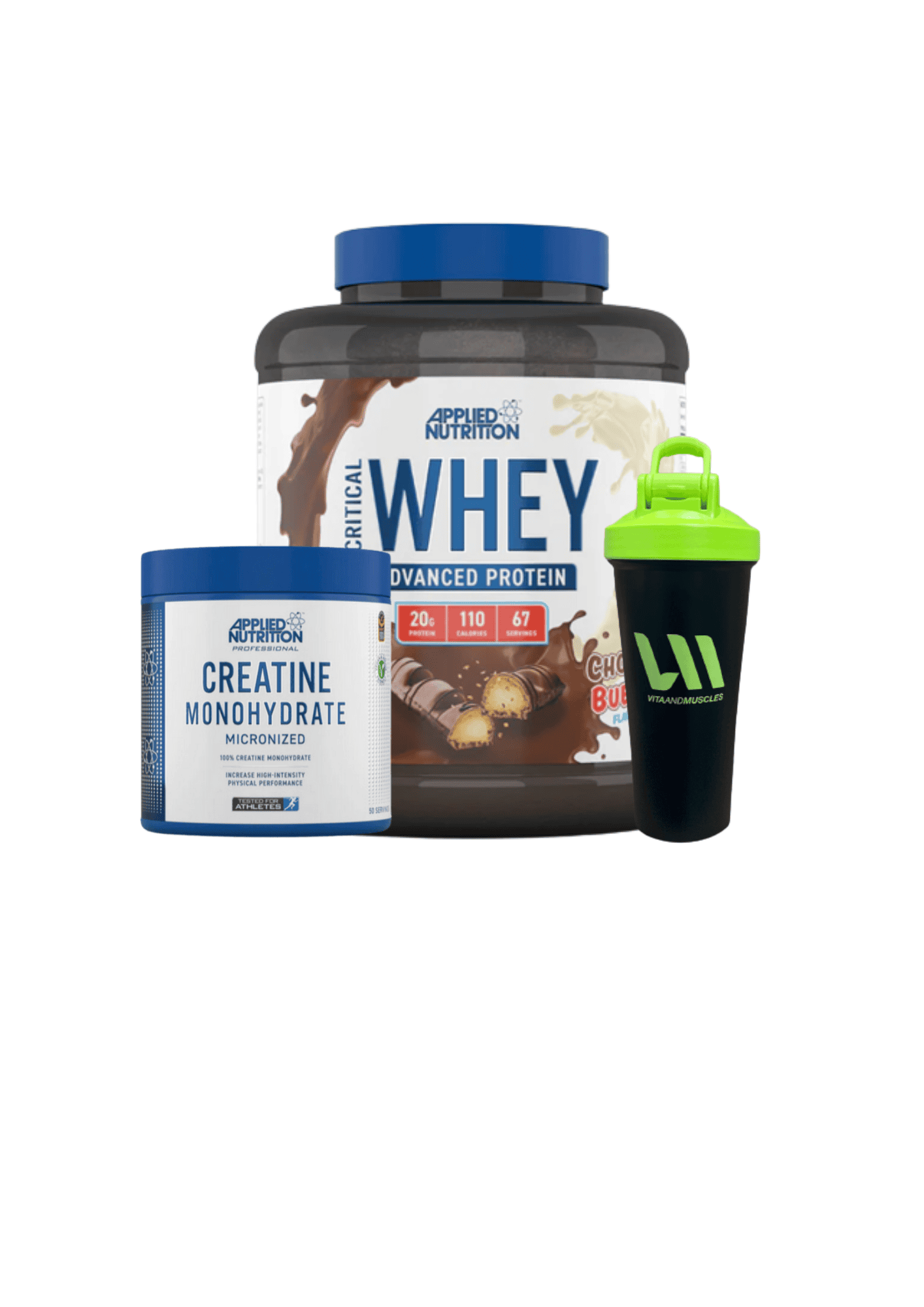 Proteina Applied 2kg + Creatina 250 grs + Shaker