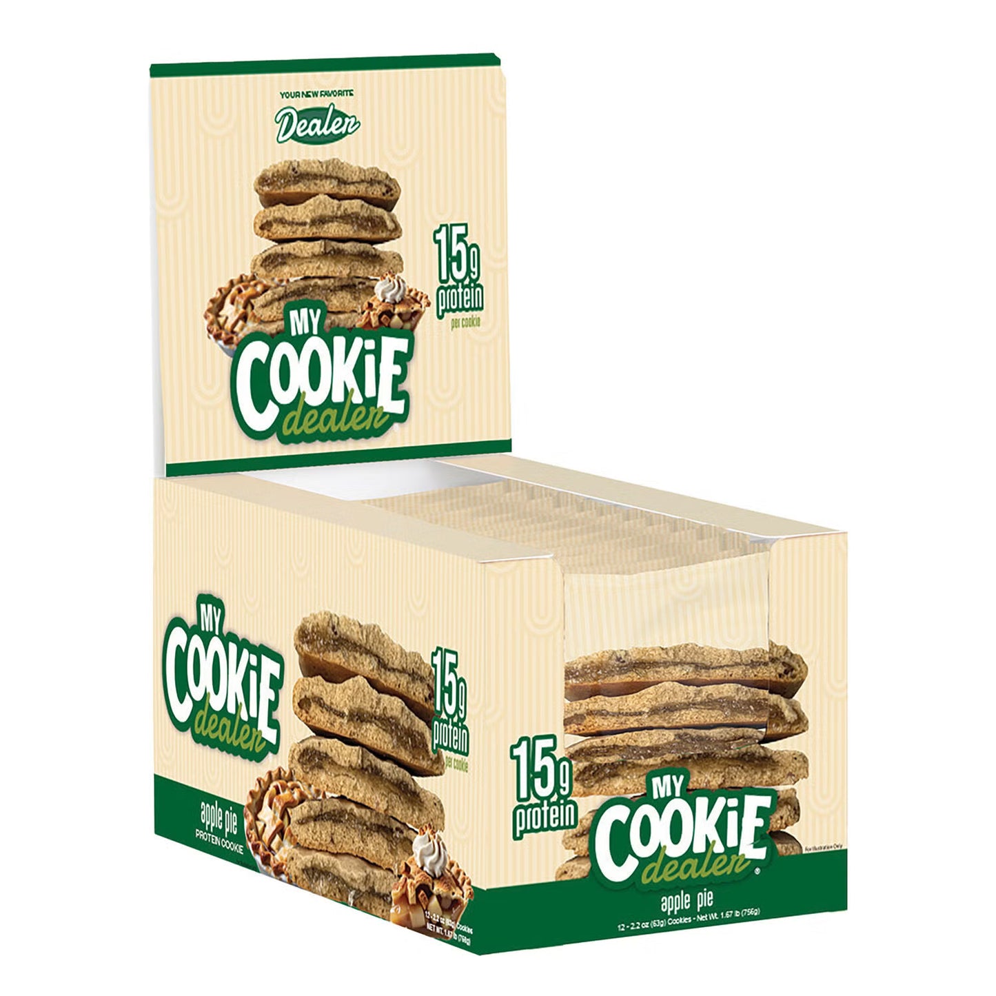 Raw My Cookie Dealer Protein 12 unidades