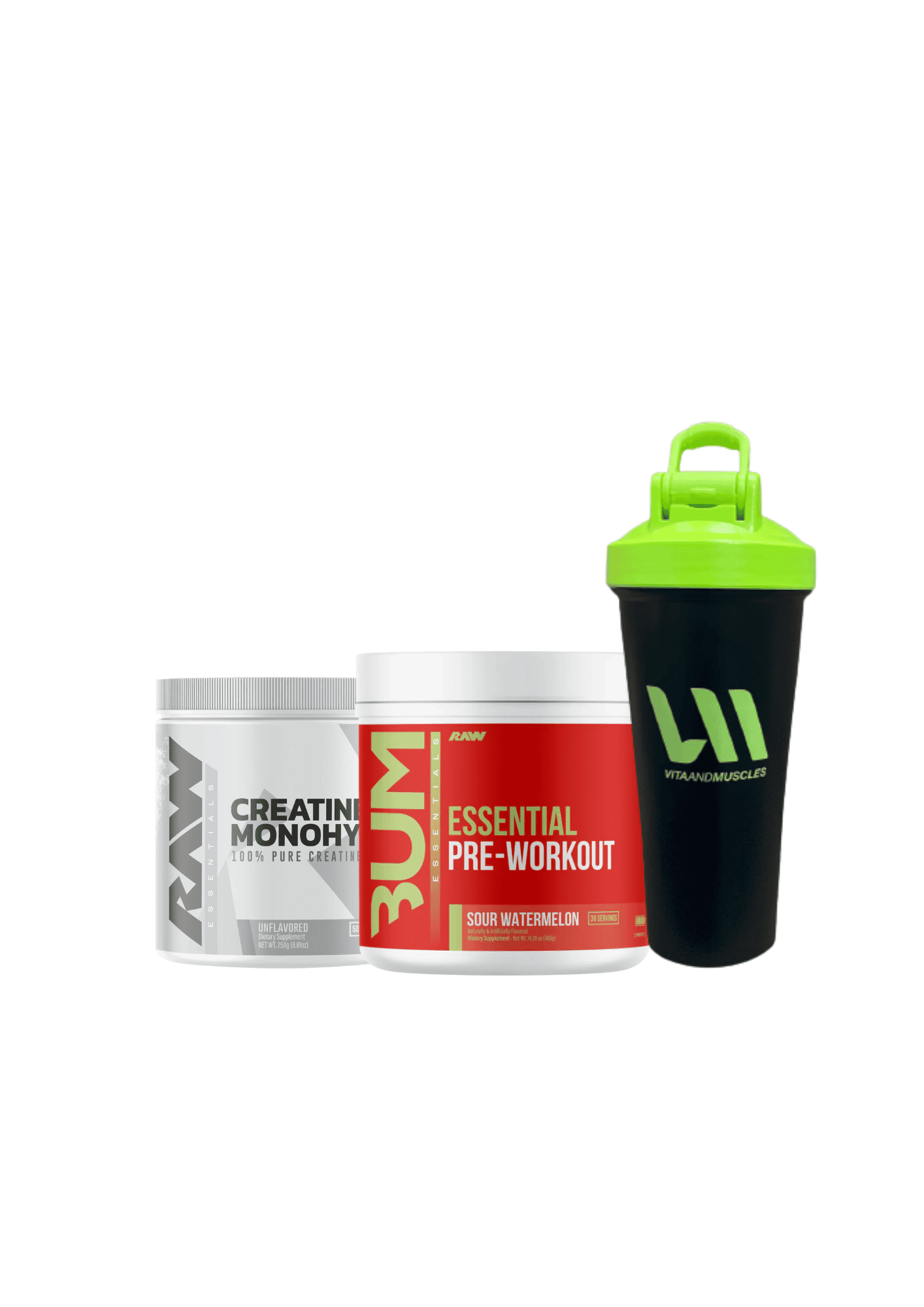 Cbum Essential Pre Workout + Creatina Raw 250 grs