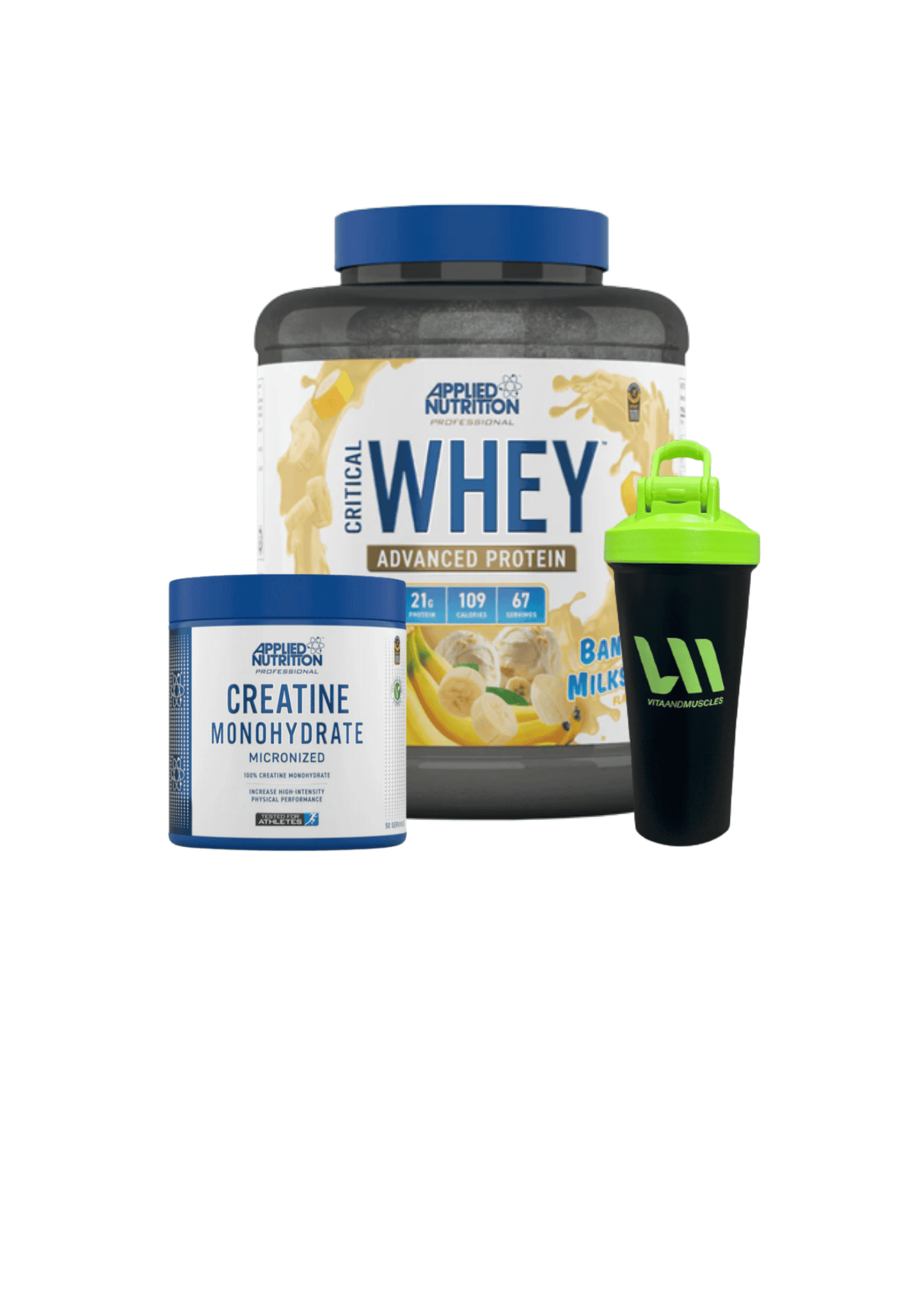 Proteina Applied 2kg + Creatina 250 grs + Shaker