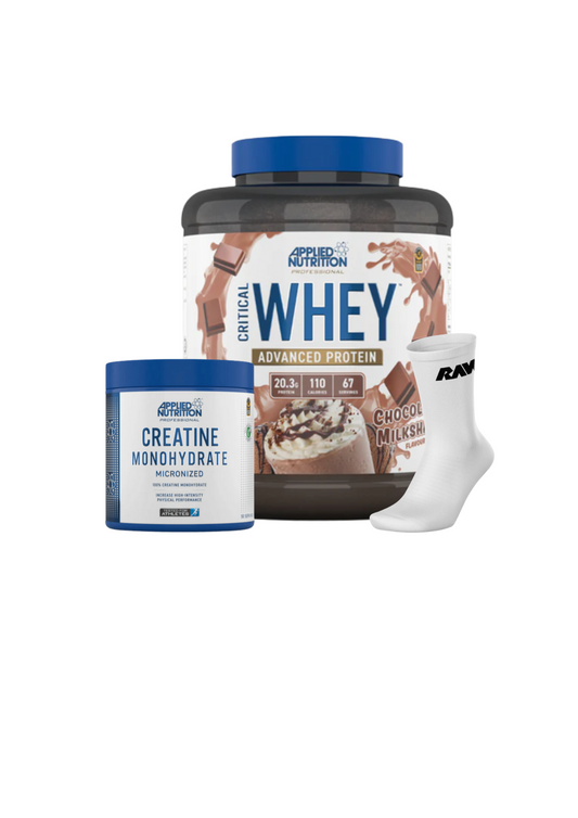 Critical Whey 2KG + Creatina 250 grs + Calcetines RAW