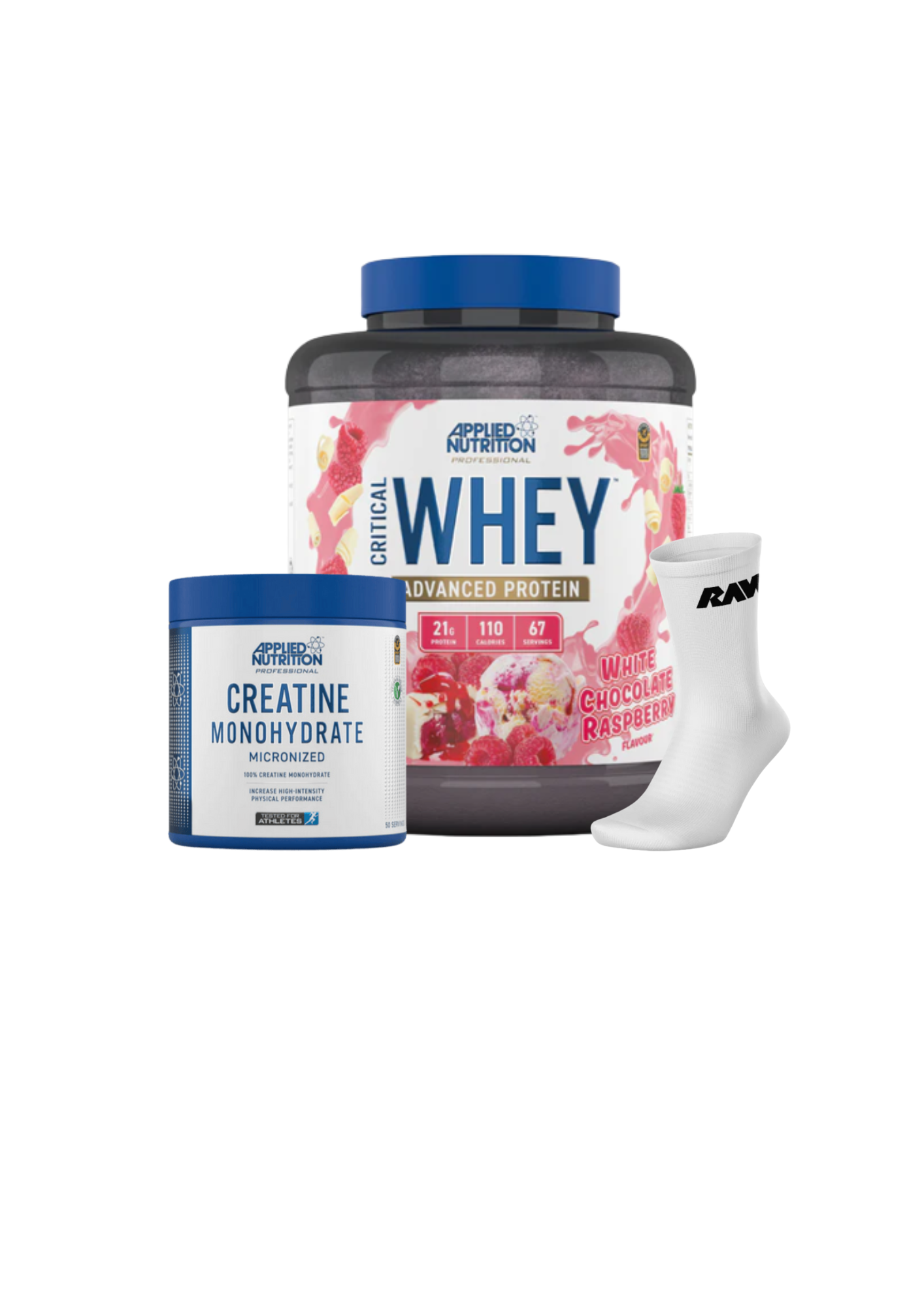 Critical Whey 2KG + Creatina 250 grs + Calcetines RAW