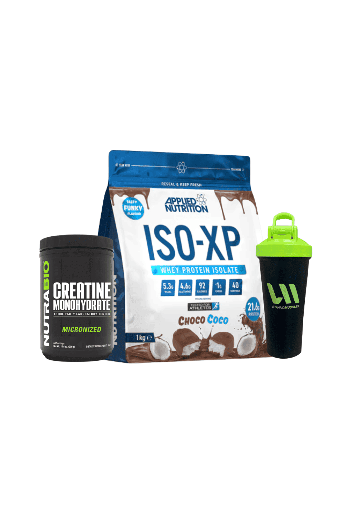 ISO XP  1 KG + Creatina 300 grs NB + Shaker
