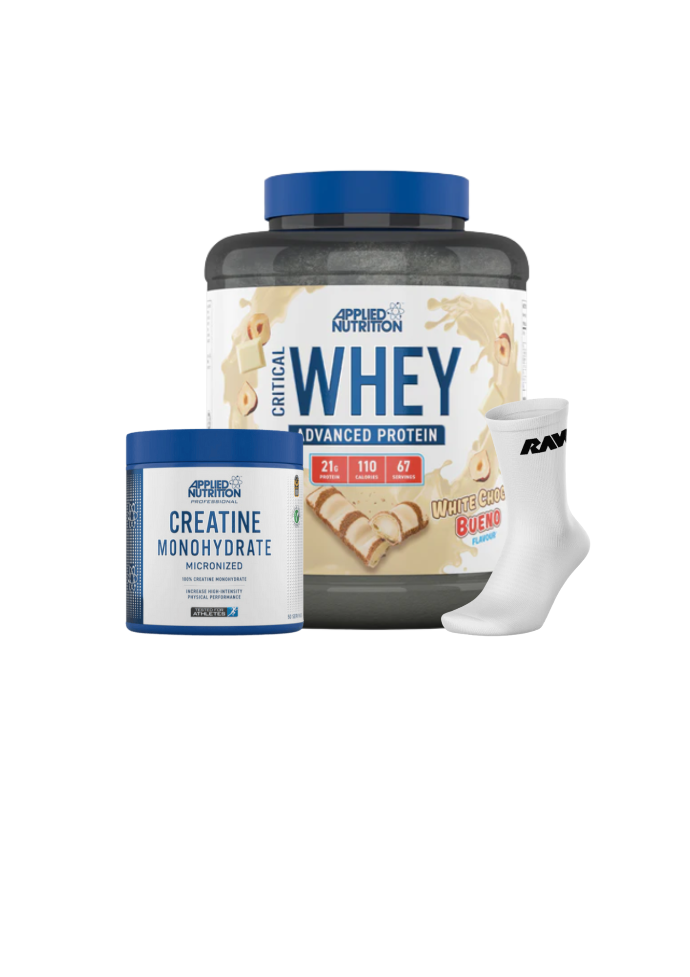 Critical Whey 2KG + Creatina 250 grs + Calcetines RAW