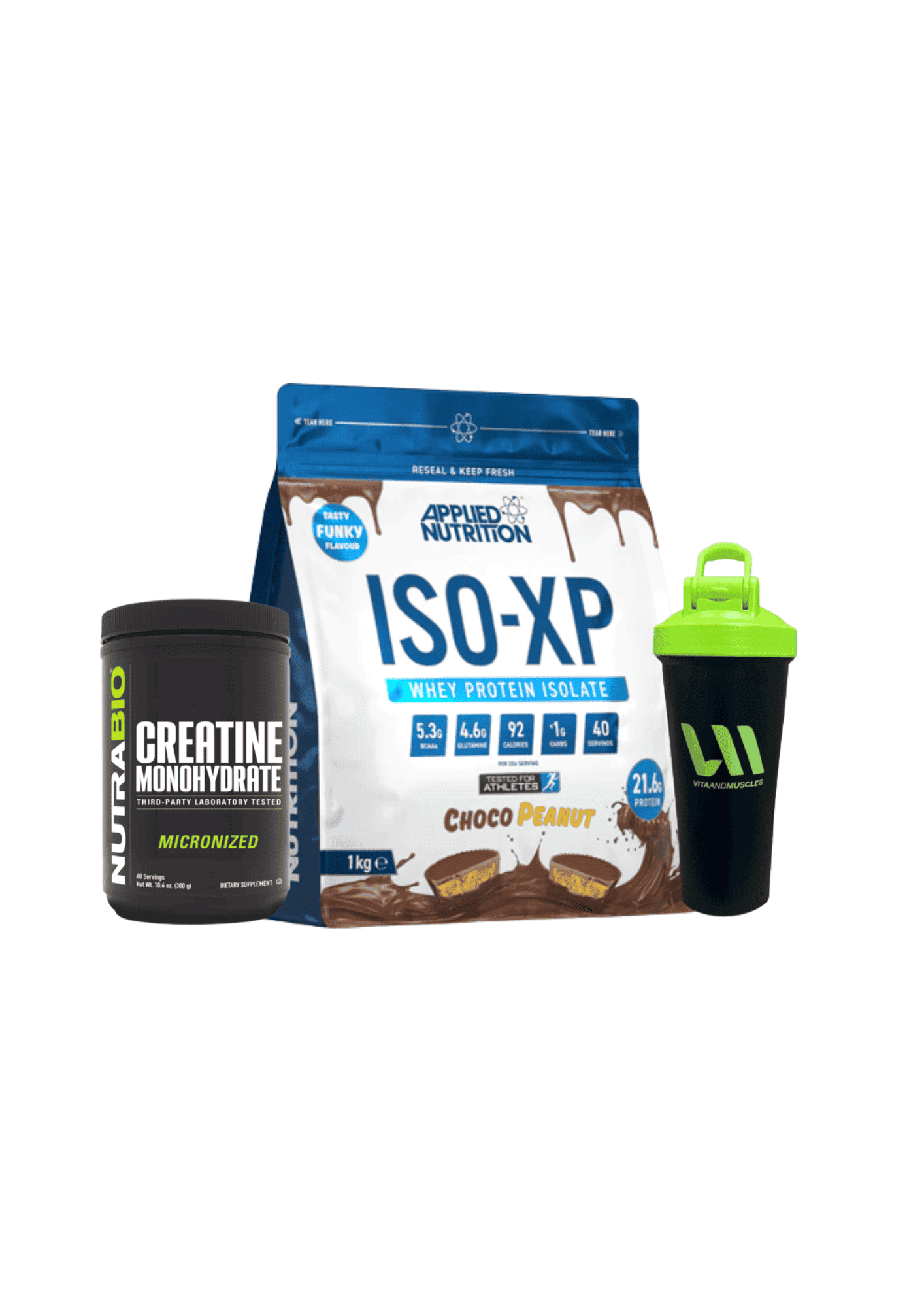 ISO XP  1 KG + Creatina 300 grs NB + Shaker