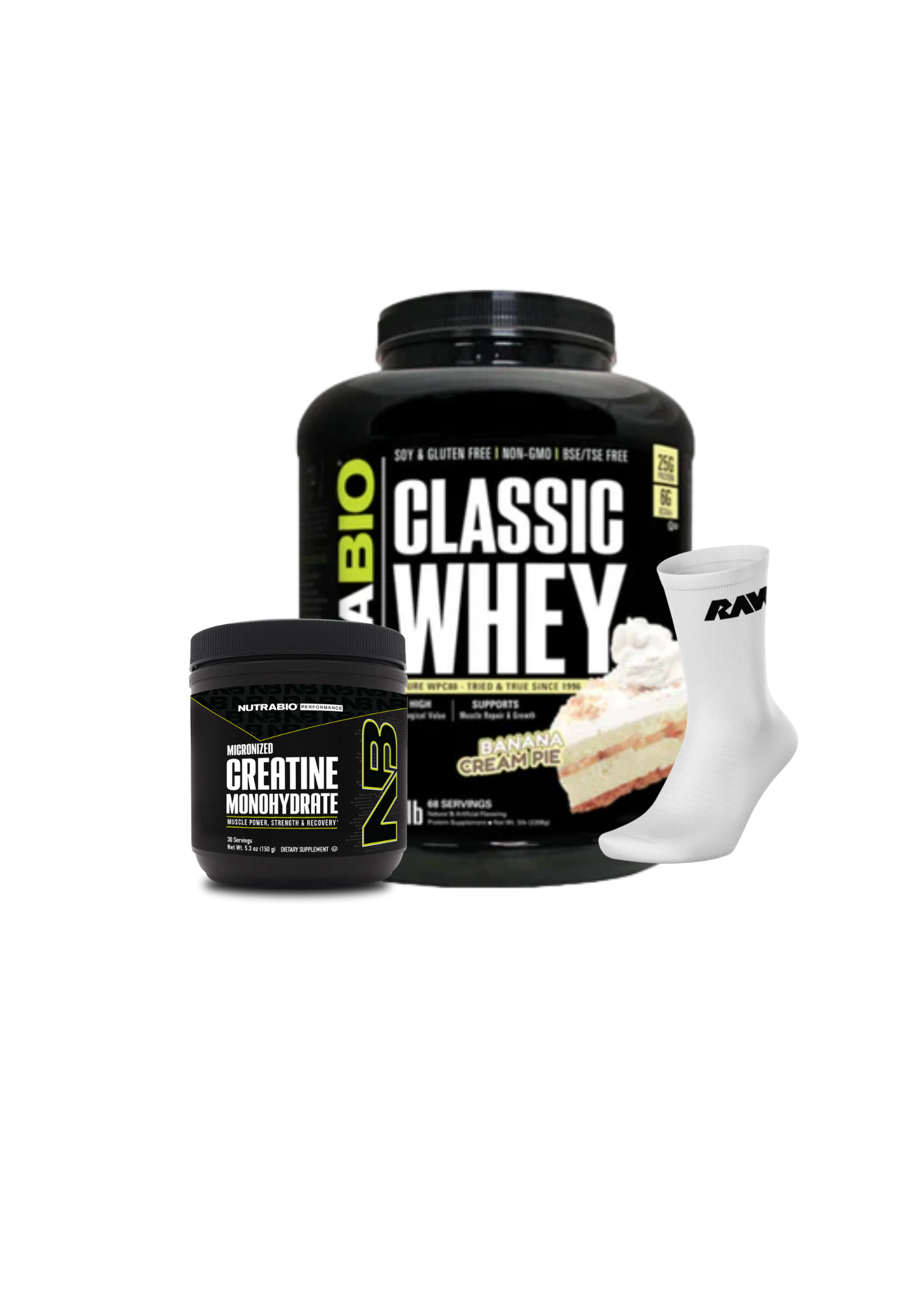 Classic Whey 5LB + Creatina 150 grs + Calcetines RAW