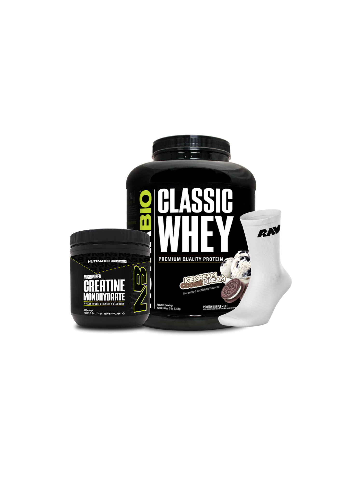 Classic Whey 5LB + Creatina 150 grs + Calcetines RAW