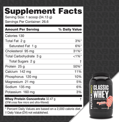 Classic Whey Nutrabio 2 LB