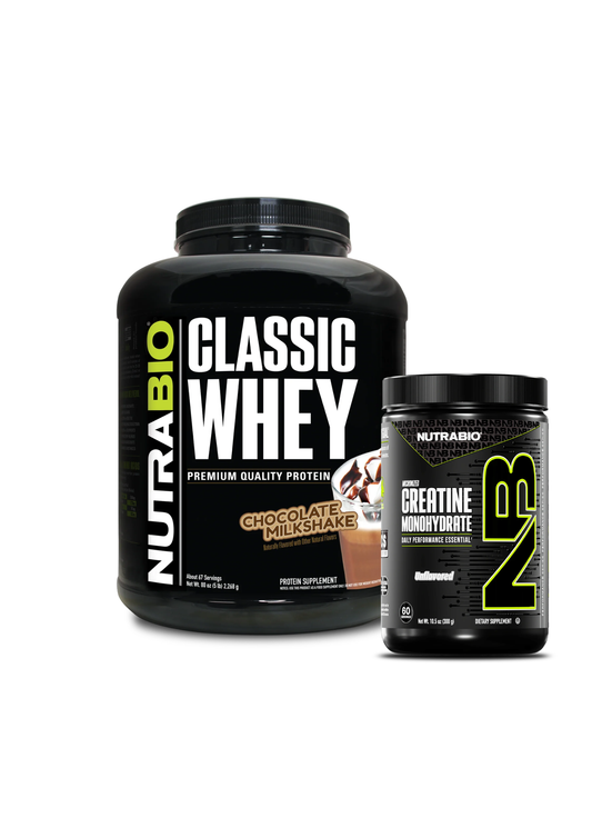 Proteina Nutrabio 5 lbs + Creatina 300 grs + Shaker VM