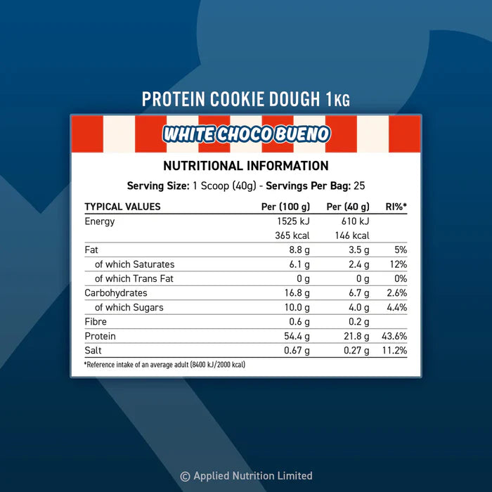 Protein Cookie Dough Applied Nutrition 25 servicios